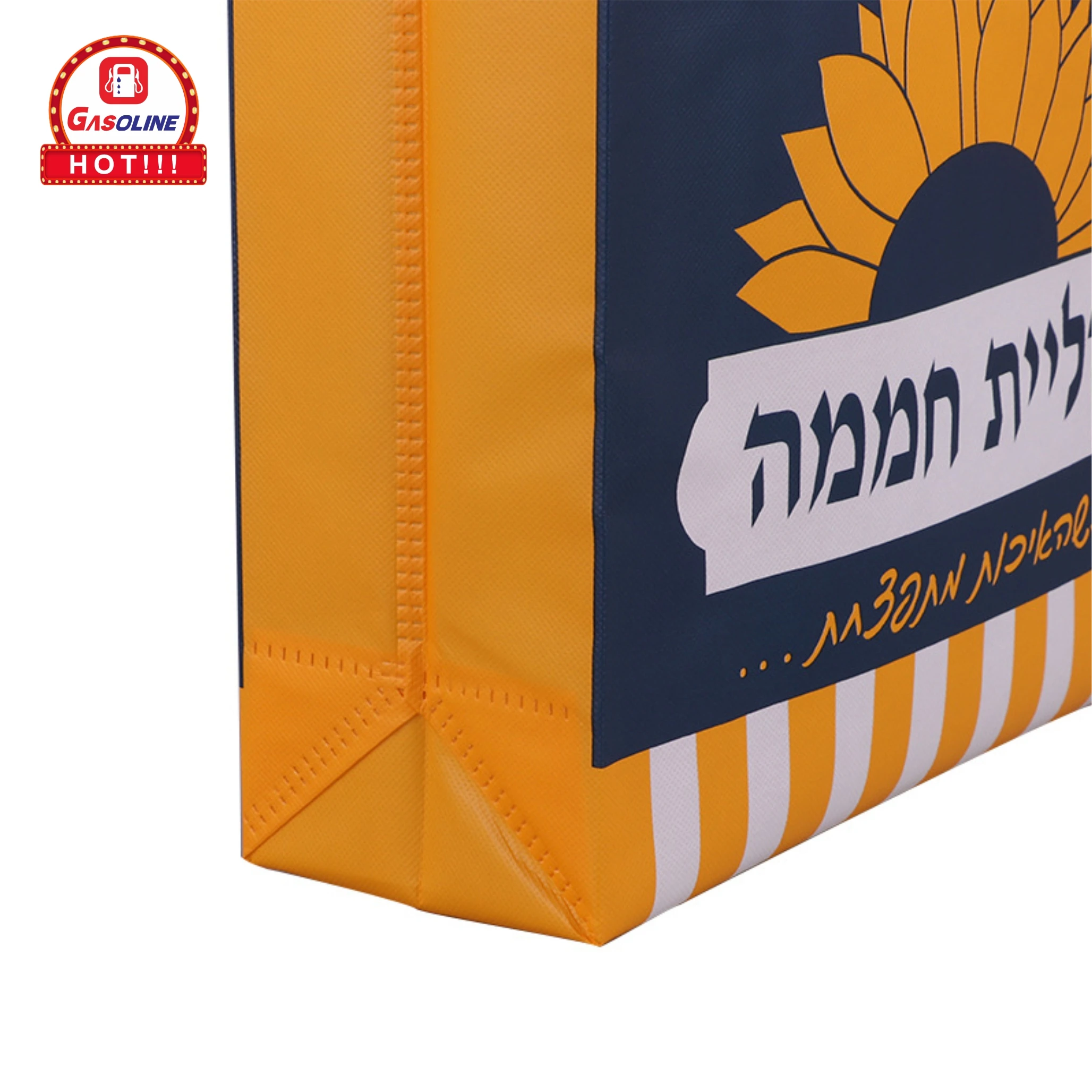 Promotional cheap wholesale full sewing multi usages custom logo printed pp laminated non woven tote shopping bag