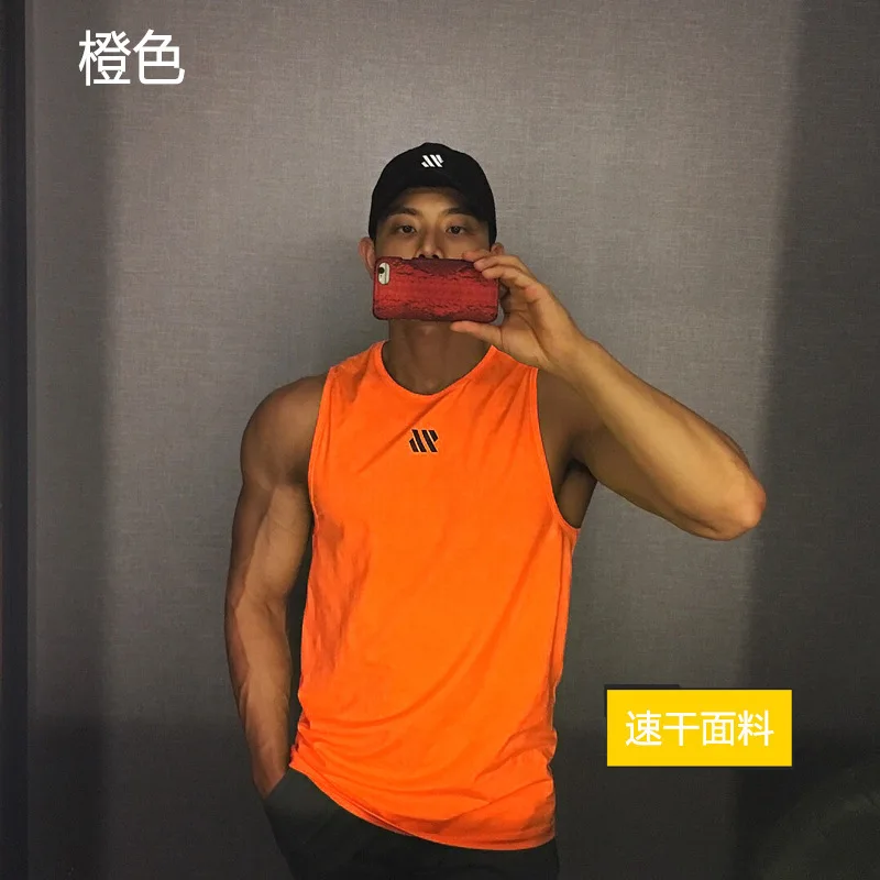 Blank customized gym training tank top sleeveless sweat vest multi colors sublimated mens mesh sports singlets