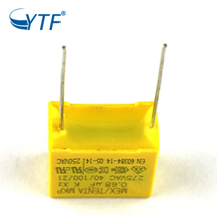 New Design Low Price High Voltage Mkp X2 2.2Uf 275Vac Mkp 275V 225K 225 Metallized Polypropylene Film Safety Capacitor P27.5Mm