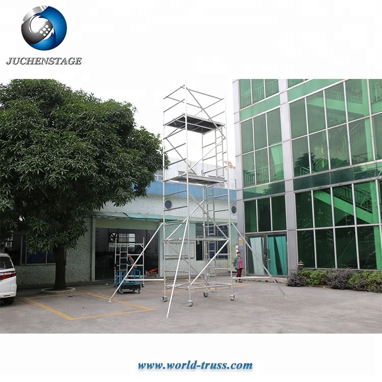Galvanized Movable Ringlock Dimensions Standards Ladder Type Layher Scaffolding For Construction