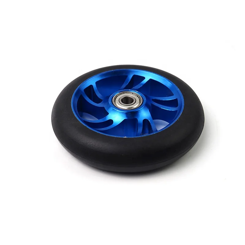 Pu skate park  scooter wheel aluminum kick  11cm wheel 4 inch pro stunt  110mm scooter wheels