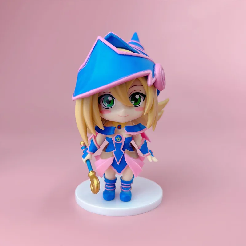 6pc/set 9.5-12cm Yu Gi Oh Action Figure Cartoon Yugi Muto Black Doll Anime Figure Toy Model Cute PVC Statue Ornament