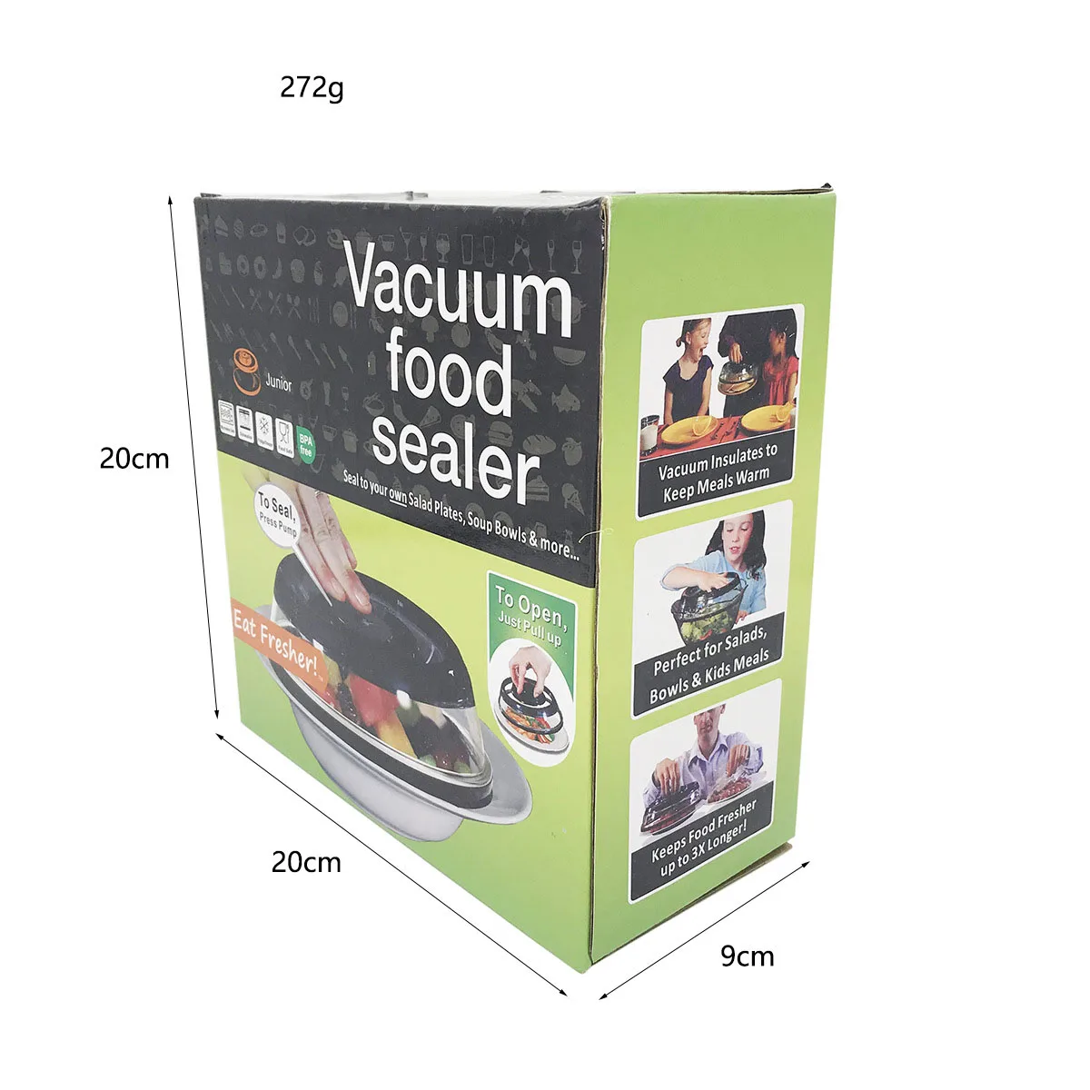 CHANGZE Food Fresh Keep Vacuum Sealer Cover, Kitchen Silicone Lid Crisper Instant Vacuum Food Sealer