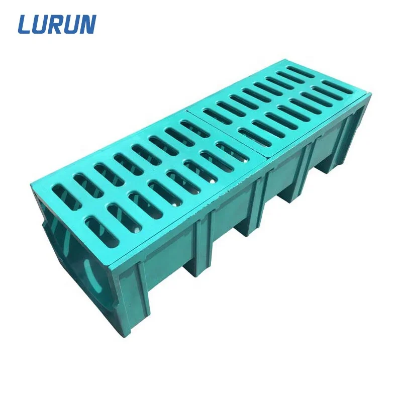 Professional Manufacturer Long Life gutterway Drainage Slot Rain Water frp Drainage ditch liner