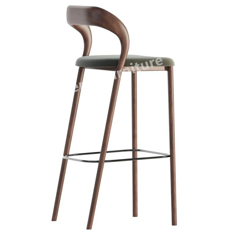 American Country Style Ash Wooden Frame Neva Chair Dwg Restaurant Commercial Furniture Neva Bar Chair