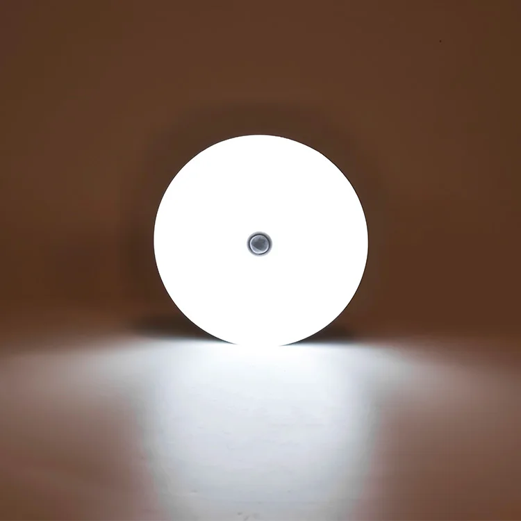 Corridor gallery night lamp human body sensor Surface round led panel light with radar motion sensor