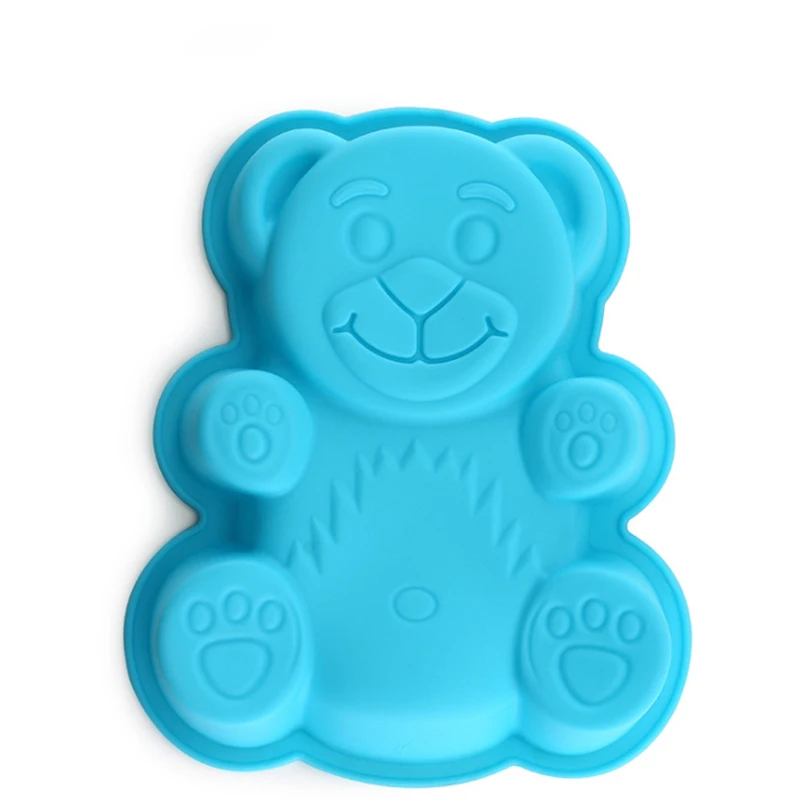 
Bear silicone mold creative Bear cake mold multi-functional baking grinding cookie mold 