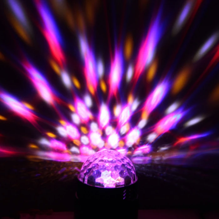 AC85-265V 180 градусов вращающийся красочная музыкальная пульт дистанционного управления Мини светодиодный диджейский световой проектор магический шар для КТВ