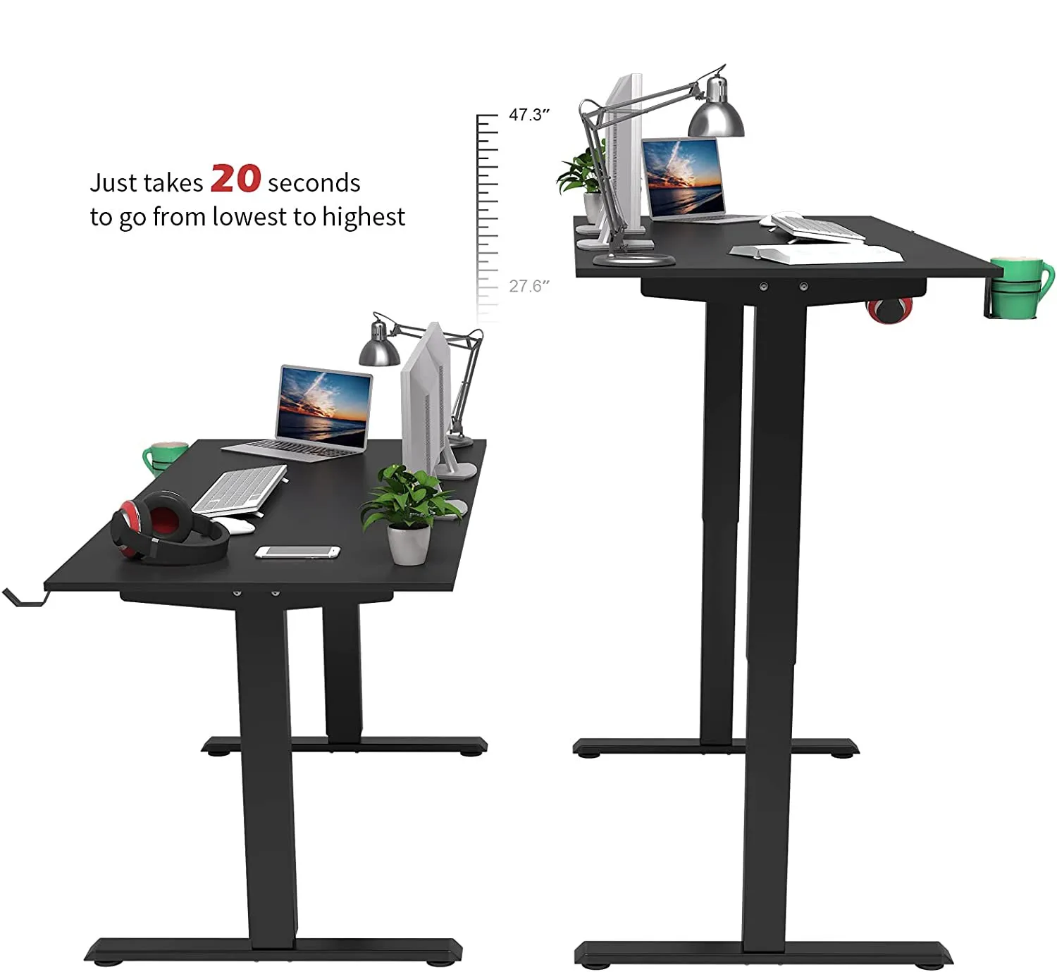 Двойной мотор, вертикальный стол, регулируемый подъемник, Электрический стоячий компьютер, рабочая станция, электронный подъемник, офисный стол, рама