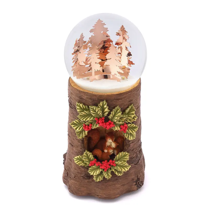 Snow Globes Music Box Decoration Snow Globes Christmas Gift Water Ball with Music
