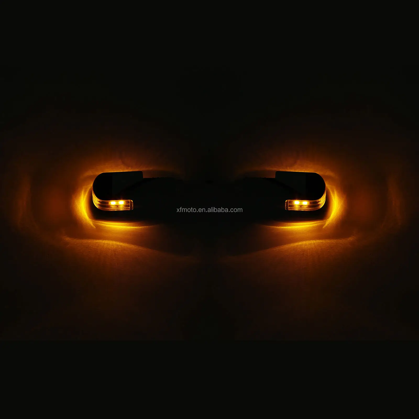 TCMT XF1406117-B 22mm Handlebar Grip Bar End LED Light Indicator Fit For Harley Chopper