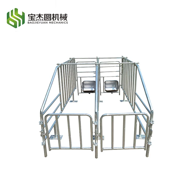 Animal Farming Equipment Heavy Gestation Positioning Bar Galvanized Gestation Pen pig cage fence fattening pens