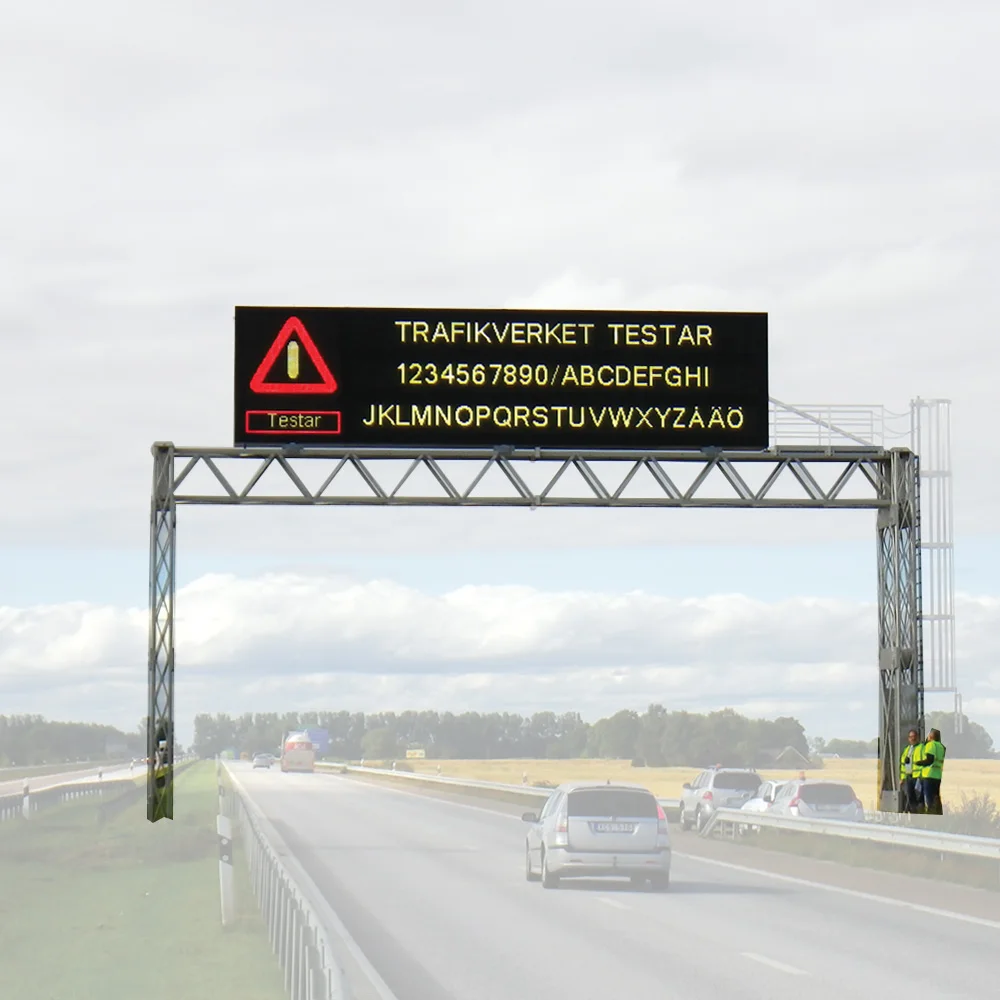 outdoor safety message display outdoor LED display DIP P20 full color