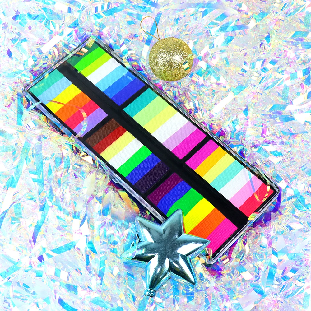 GP  Multi Color paint kit For Kid Set Kit Watercolor Stencil Magical Professional Liquid Paint Eye Private Label Face Paint Kit