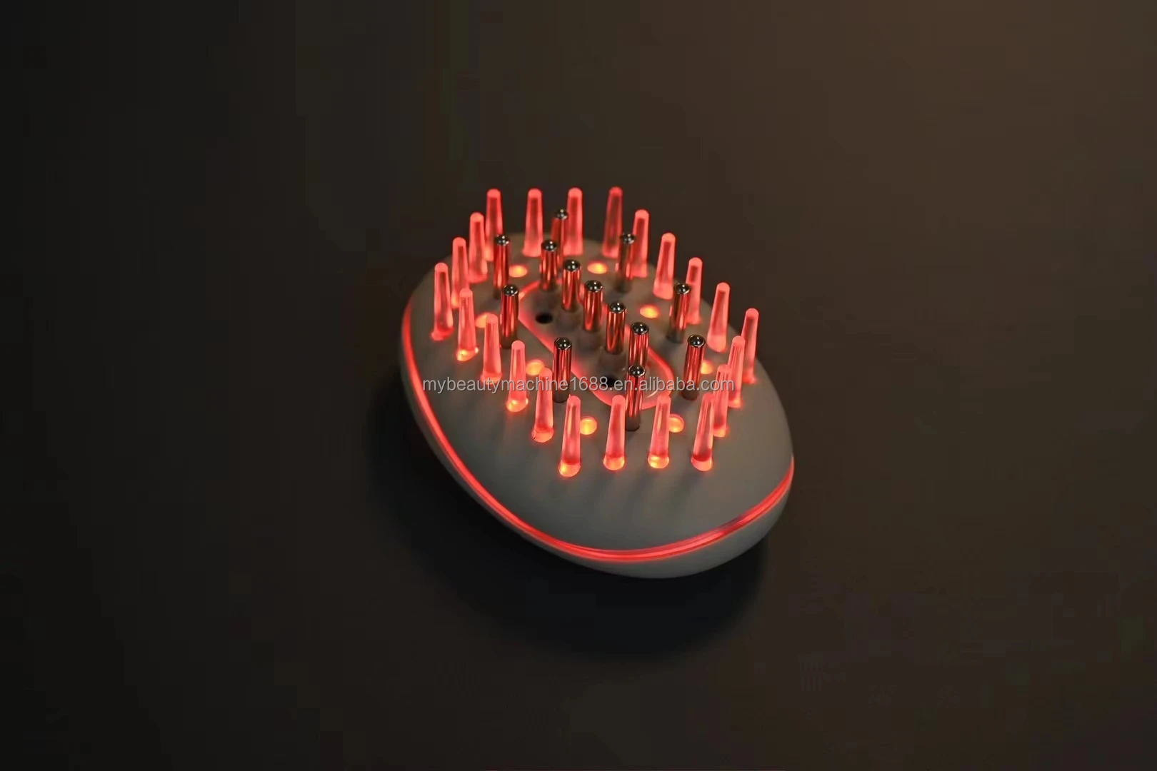 Professional anti-hair loss 650nm red light treatment brush electronic diode laser hair growth comb