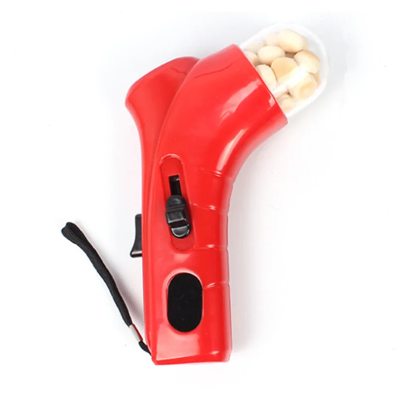 Pet Treat Launcher Ejecting Interactive Puppy Snack Hand Held Dispenser Food Catapult for Dog Cat Exercise and Training