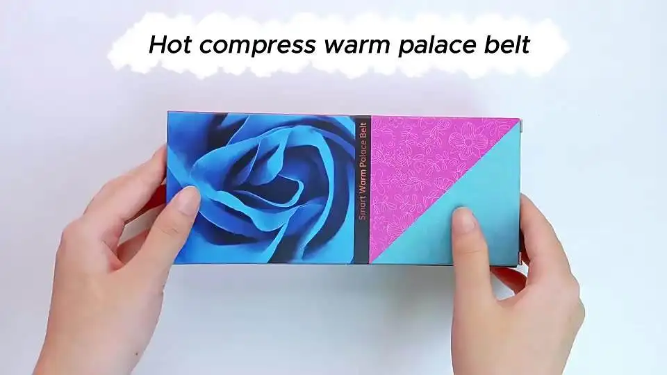 USB Wireless Waist And Abdomen Massager With Hot Massage Pad For Natural Cycle Pain Relief Smart Warming Belt