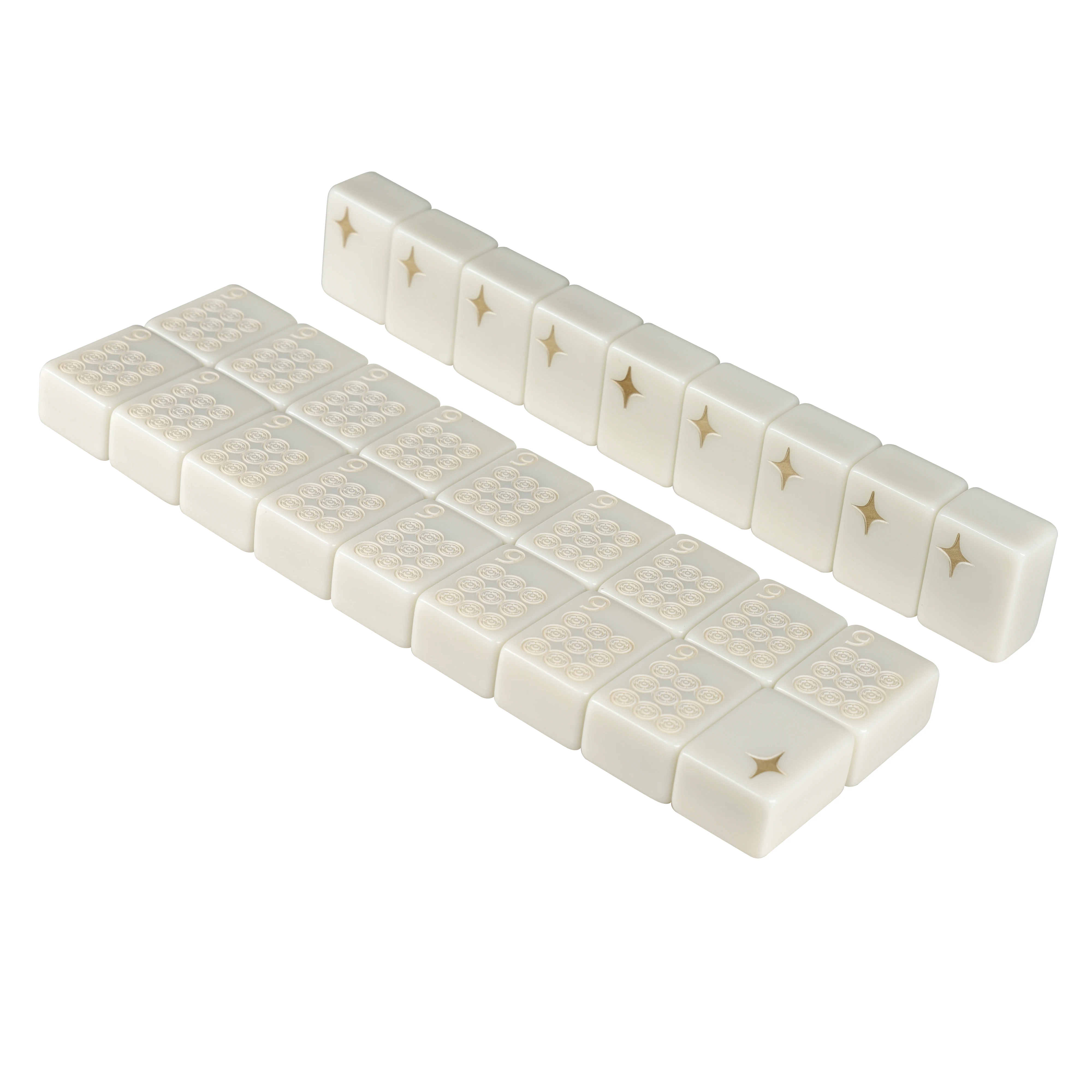 Ivory White Magnetic Mahjong Tiles for Automatic Mahjong Table Custom American Family Entertainment Automatic Games Tiles