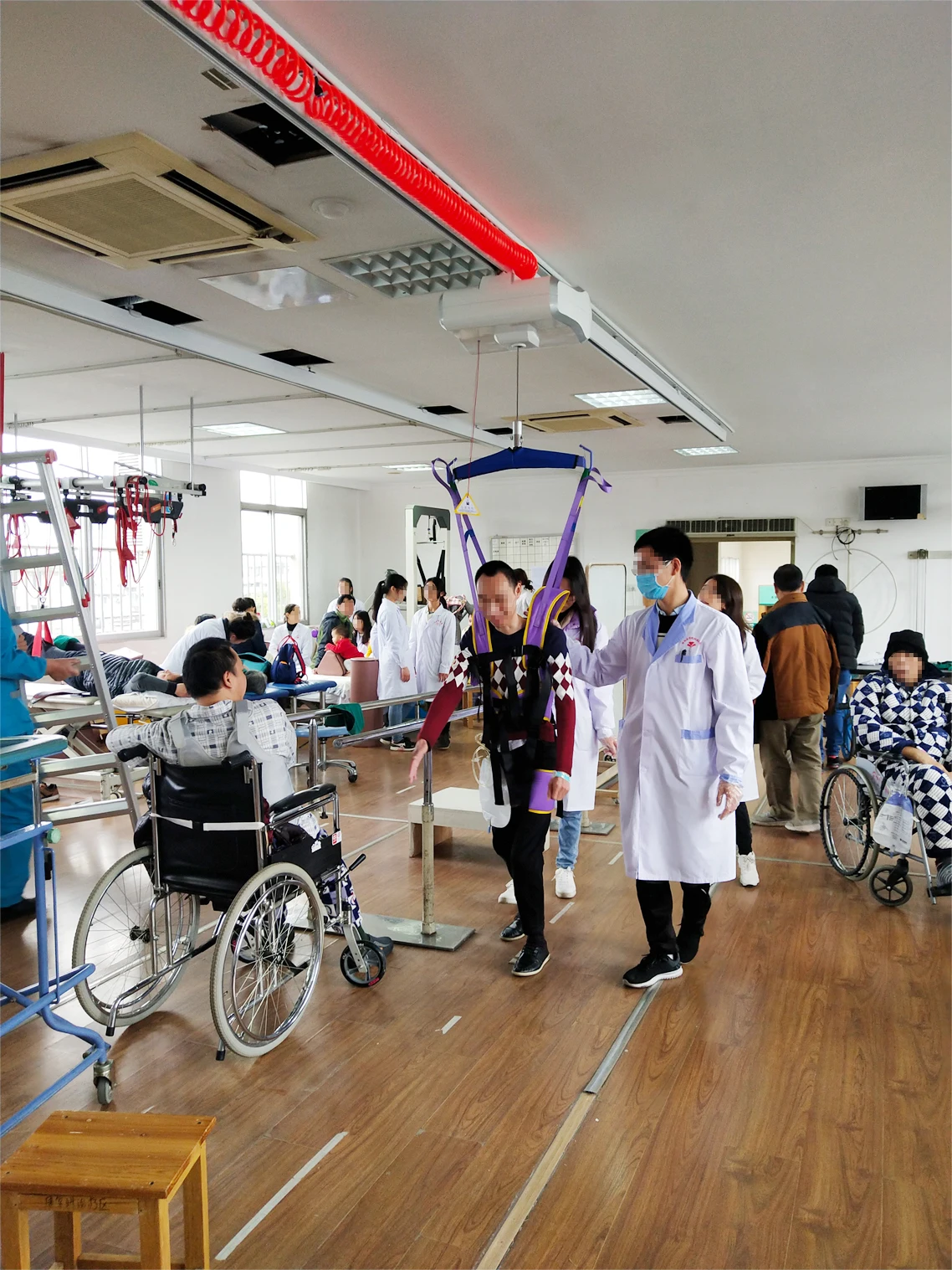 Humaneotec Blang Robotic Gait Training Rehabilitation Equipment Balance Walker Ceiling Hoist Patient Lifting Device