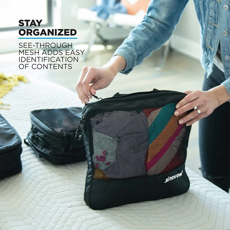 Travel Storage Bag Set For Clothes Tidy Organizer Wardrobe Suitcase Pouch Multifunction Packing Bag Travel Kit