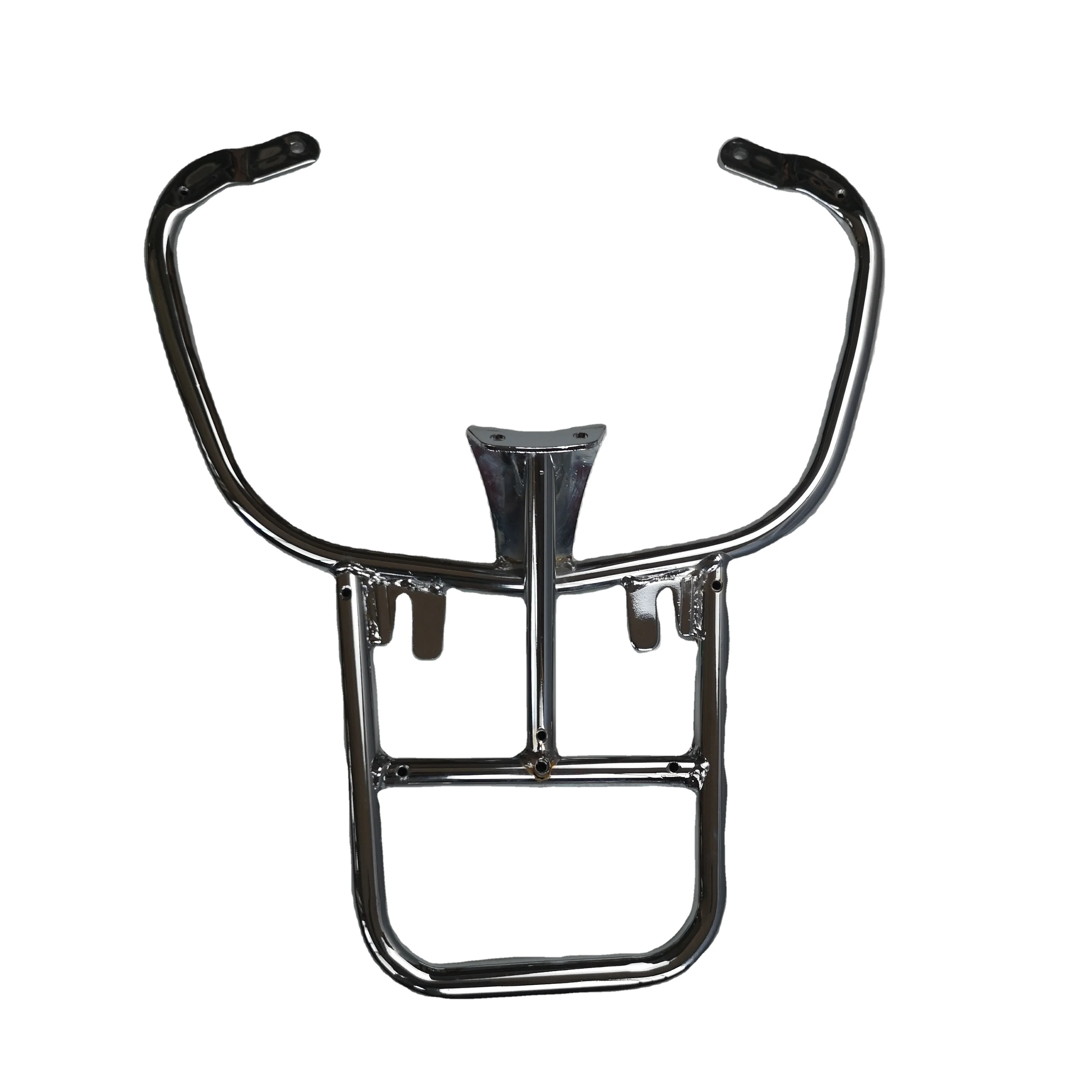 91439 Low Price Universal Chrome Motorcycle Luggage Pannier Rear Luggage Rack Carrier For Vespa