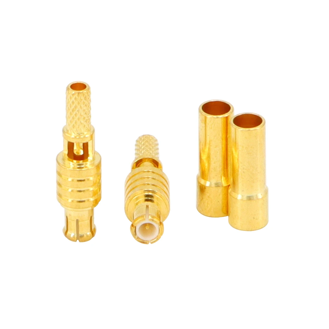 Factory Price MCX Plug with Male Center Pin in RF Connector MCX Crimp Connectors for RG316 RG174 RG178 LMR100 Coaxial Cable