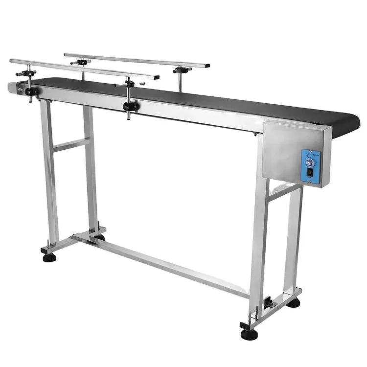 Customized Adjustable 400mm Electric Belt Conveyor For Inkjet Coding Machine