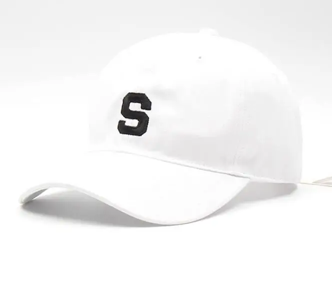 XH225  Handmade  Hat Men and Women 3D  Embroidery Baseball Cap Outdoor Sunscreen Student Hat Couple Summer Sun Caps