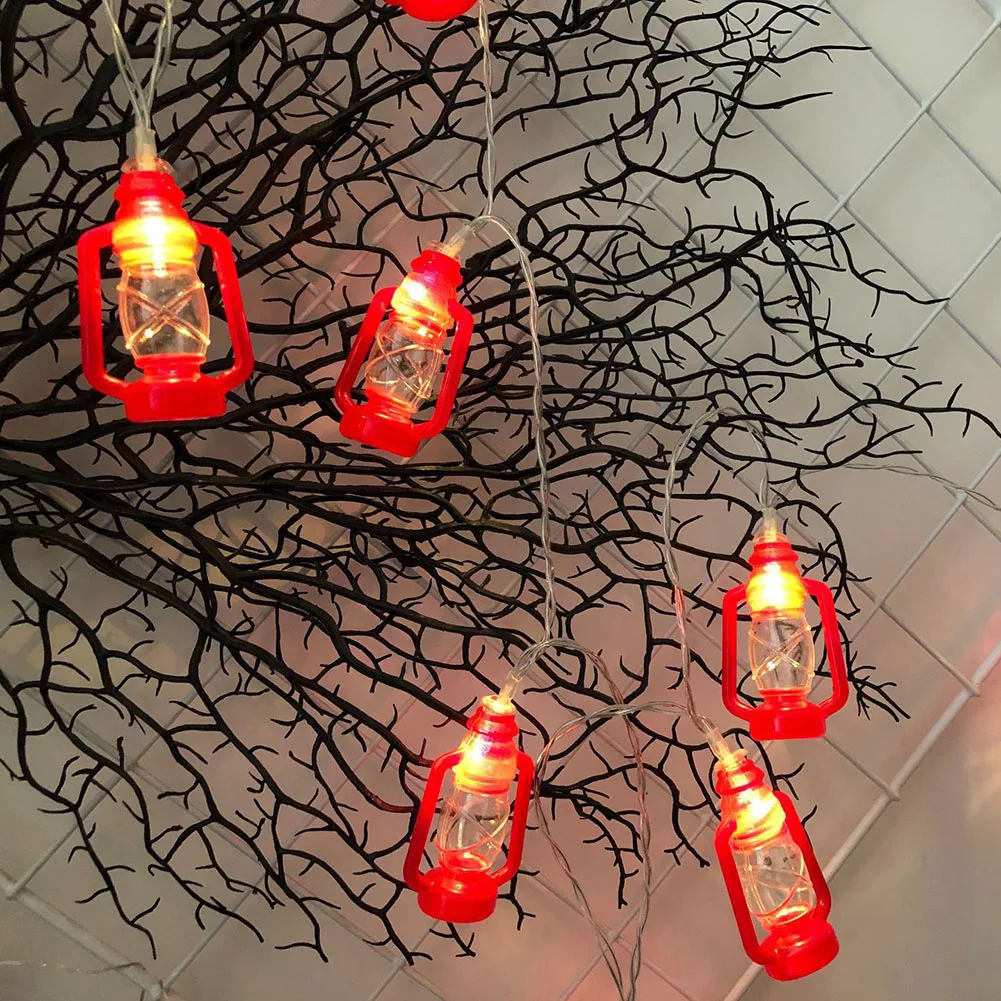 Kerosene Lamp Shape Hanging Light Eid Ramadan Festival String Lamp Pendant Light Fixtures Home Decorative Lights