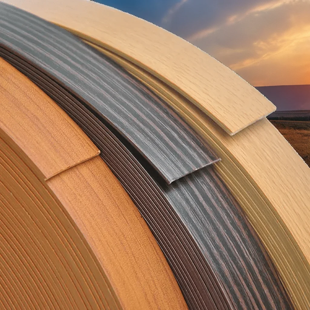 Factory Supply Wooden Pvc Edge Banding Tape for Kitchen Cabinet Good Quality PVC Edge Banding Strip for Furniture