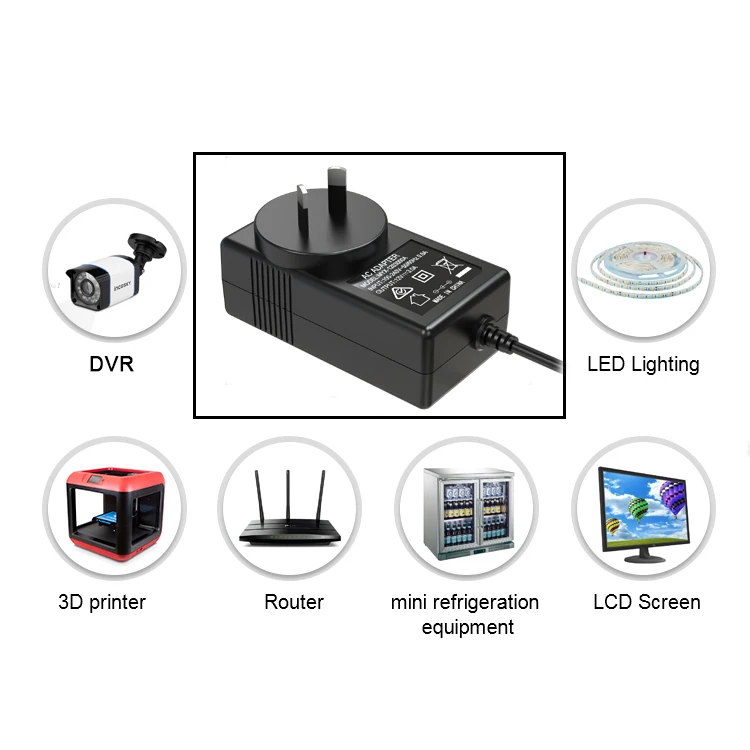 230v 50hz ac dc switching power supply 12v 3a ac adaptor 24v 1.5a power adapter