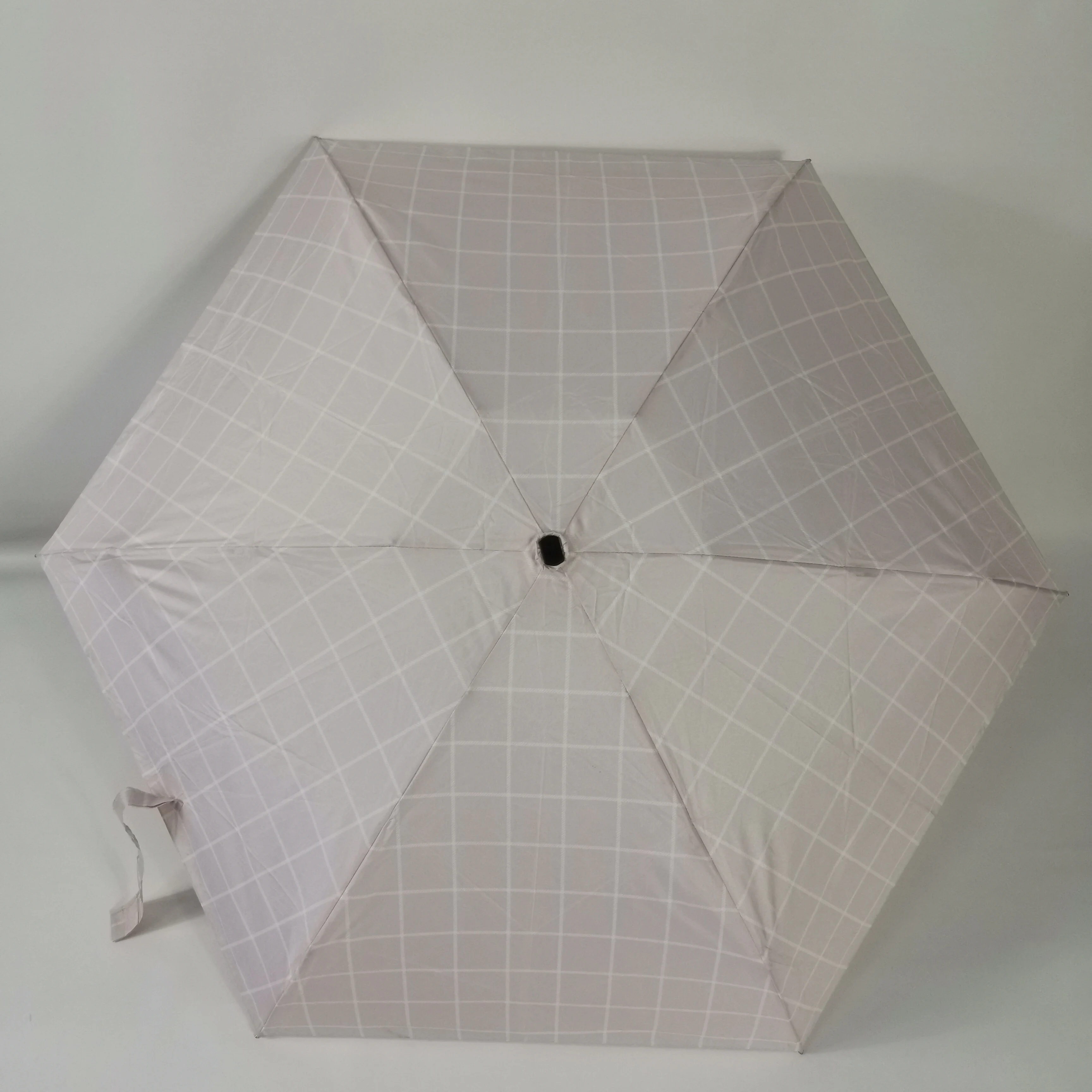 portable customized 5 fold mini travel umbrella with bag