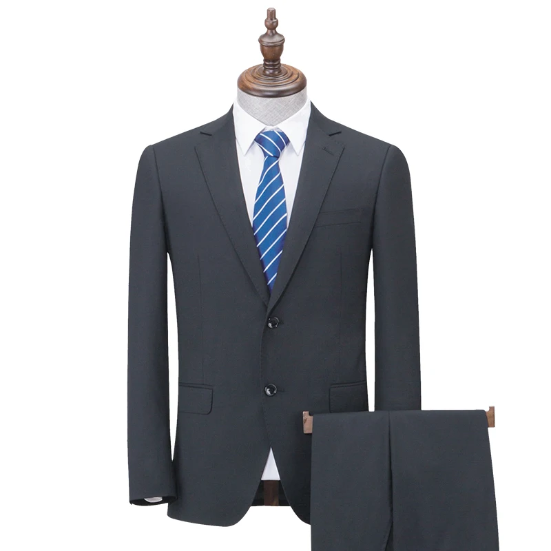 
China factory high-end luxury wool business suit-men blazer wedding suits two pieces 