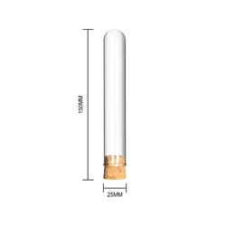 30ml 100ml Tube Glass Liquor Bottle 50ml Sample Alcohol Mini Bottle With Aluminum Wood Cap