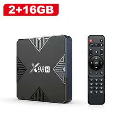 X98H Android 12.0 TV Box Allwinner H618 Smart TVBox 4GB 32G Wifi6 2.4G & 5G 4K Media Player Voice Assistant Set Top Box