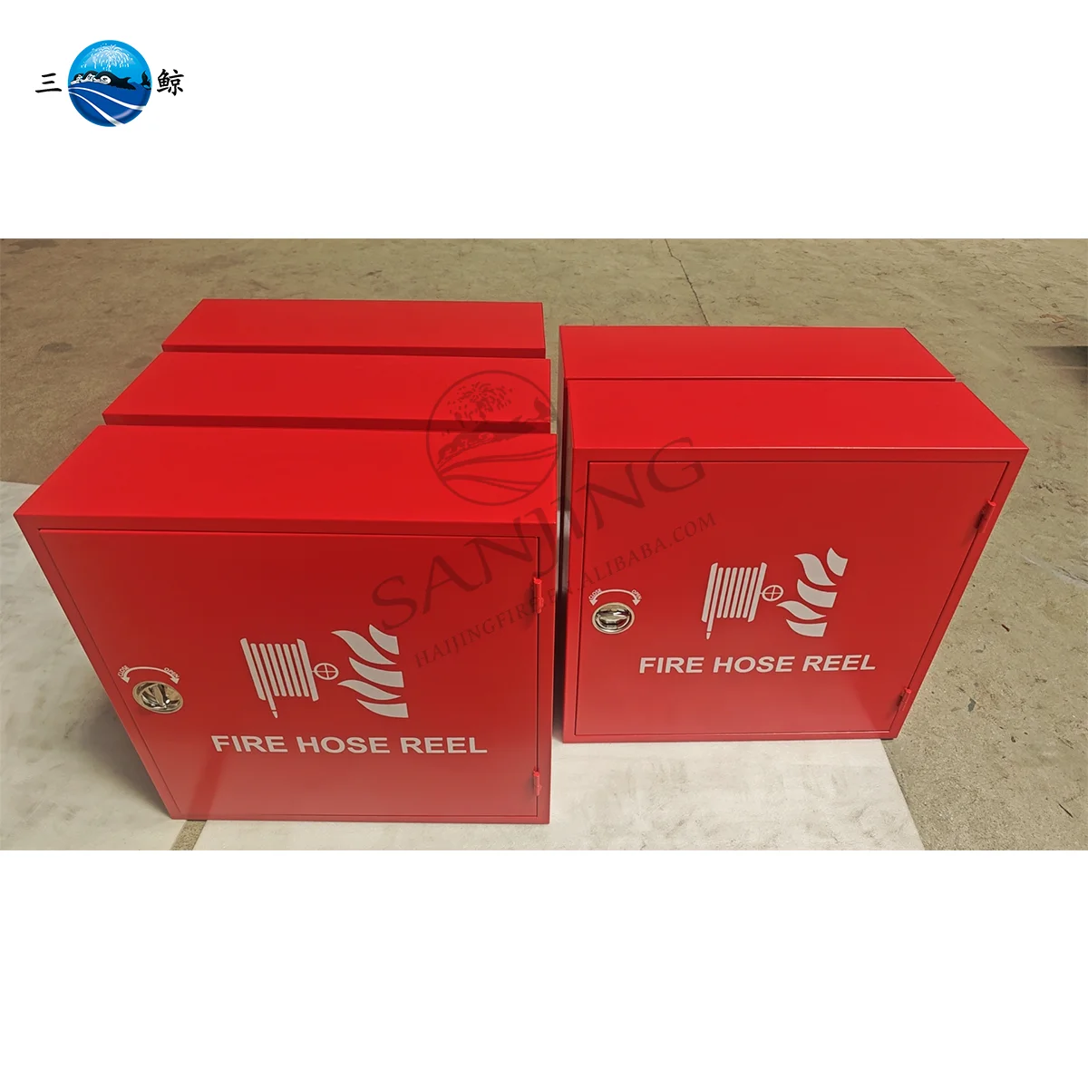 Standard Size Durable Fire Cabinet Fire Hose Reel Protection Cabinet