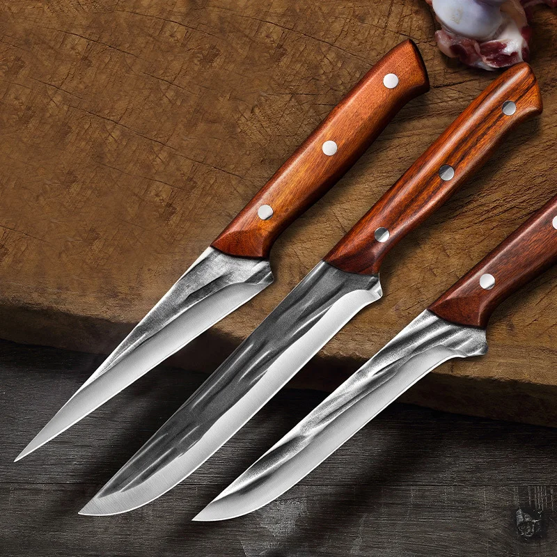 Boning Knife Sets with Sheath 5cr15mov Kitchen Hand Forged Cutting Fish Filet Stainless Fishing Stainless Steel Everyday