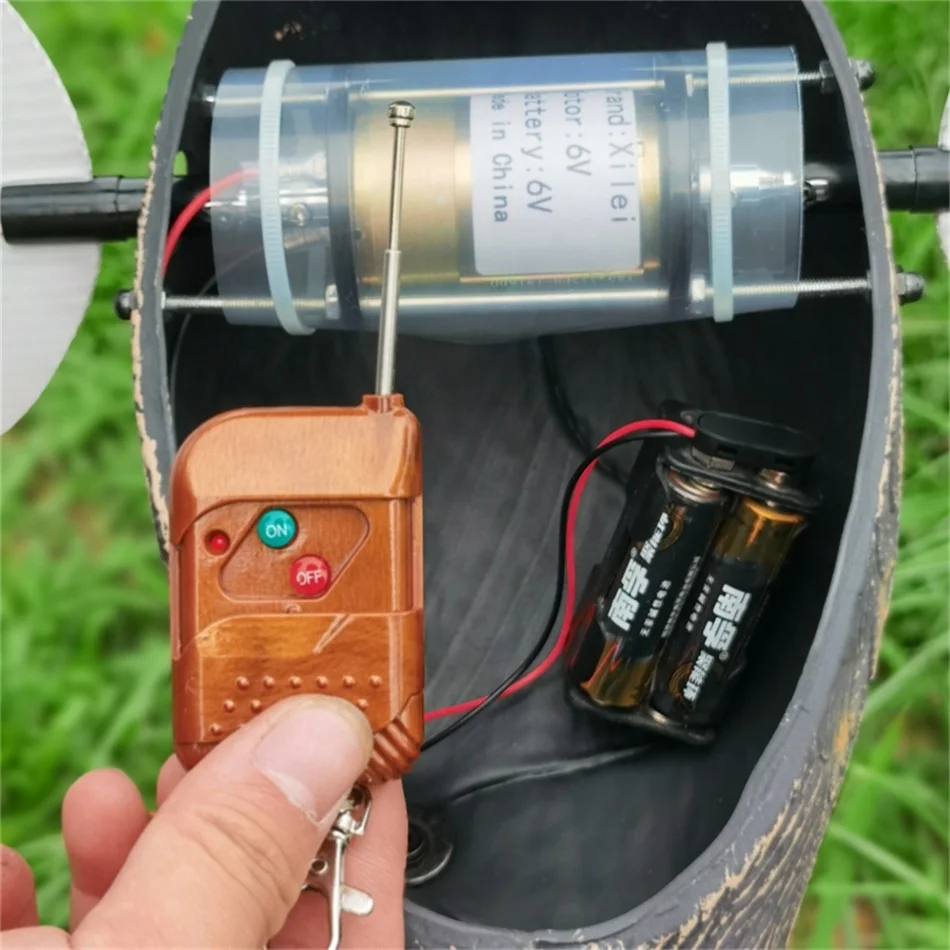 Турции оптом по 6 штук в лотах Детские V утка мотор приманка дистанционного управления приспособление для удаления Кряква Охота обманки с спиннинг крылья от Xilei