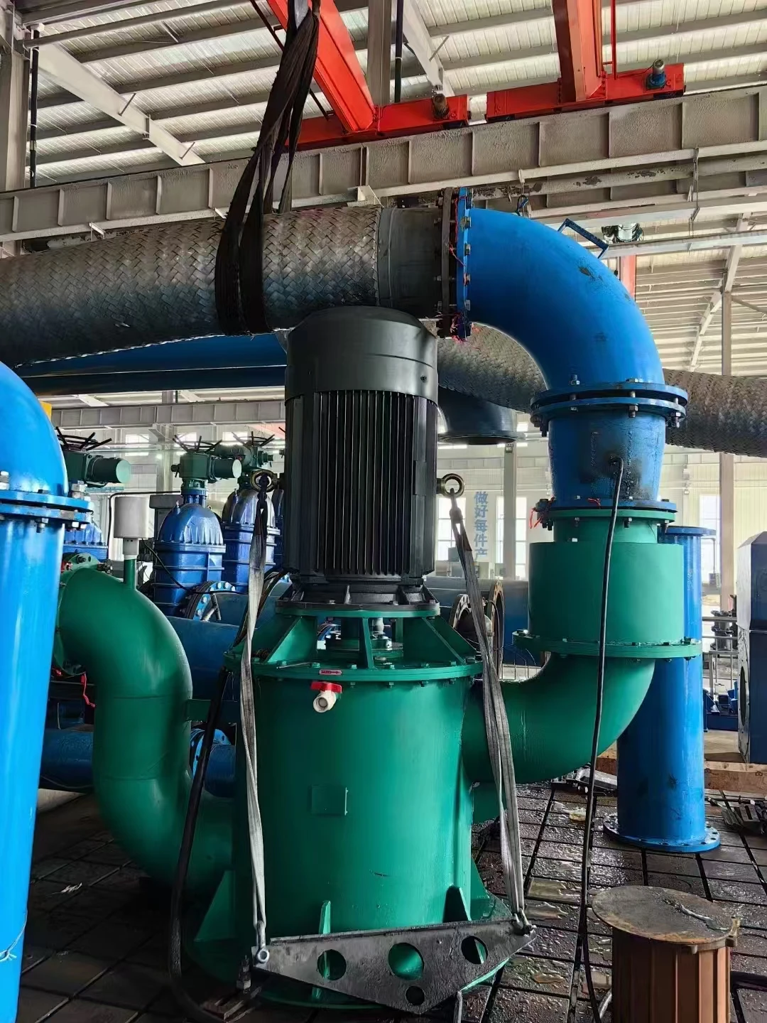 Vertical marine sea water corrosive proof self-priming centrifugal pump with magnetic valve