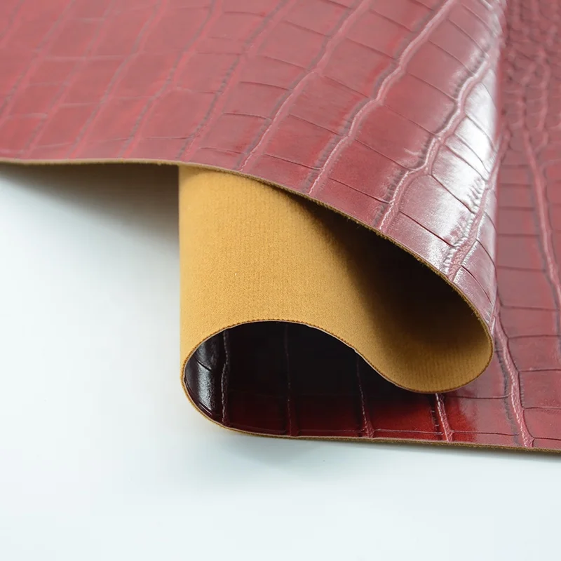 Synthetic pu leather materials for crocodile wallet