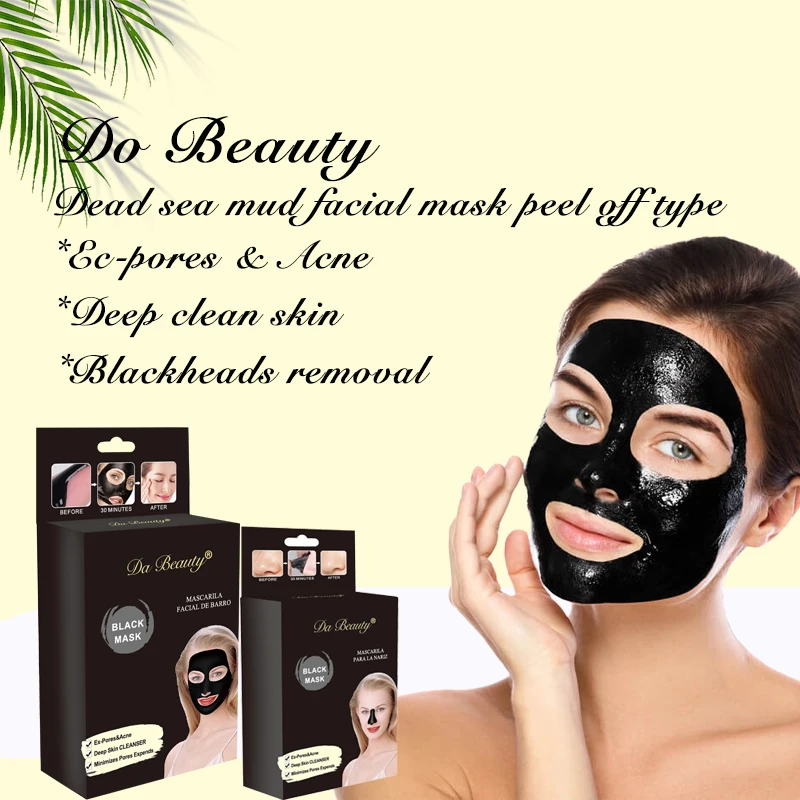 Wholesale Private Brand  Skin Care  Dead Sea Mud Cleansing Black Nose Mask  Paste  Deep skin cleanser and removes the blackhead