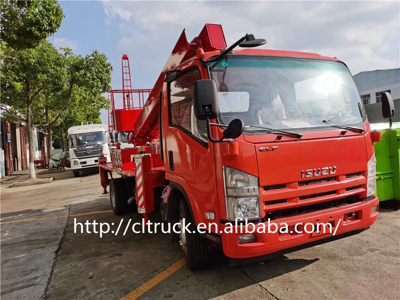 Японский бренд ISUZU 4x2 телескопический грузовик-автоподъемник с платформой для воздушной работы грузовик на