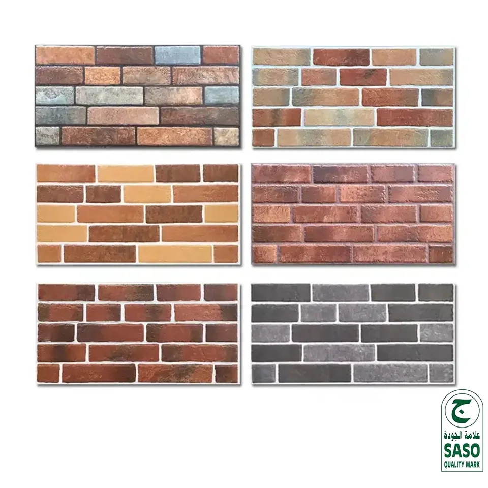 GUCI exterior wall brick design ceramic porcelain tile antique fresh color outdoor wall tile