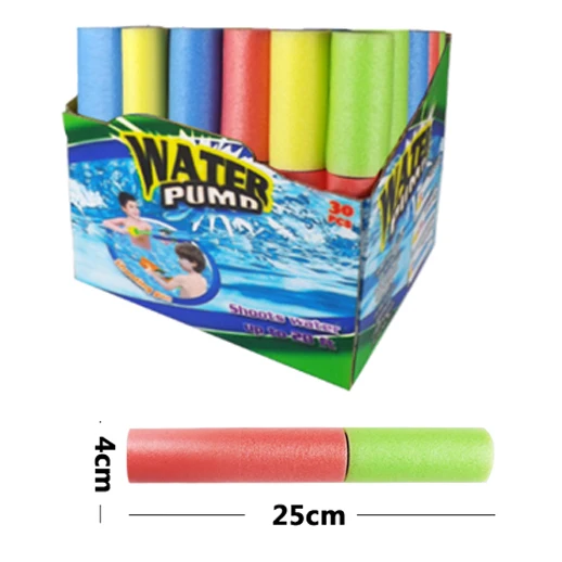 Swimming  Pearl Cotton Pull Gun Water Pump EVA Water Gun Water Shooter toy  for kids