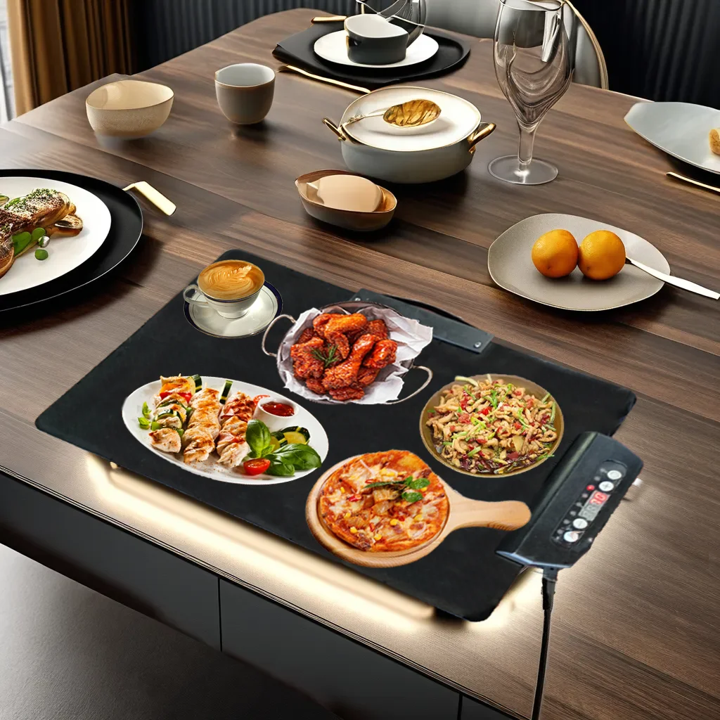 Food Heating Plate Keep Preheated Restaurant Kitchen  Warming Tray with Temperature Regulation