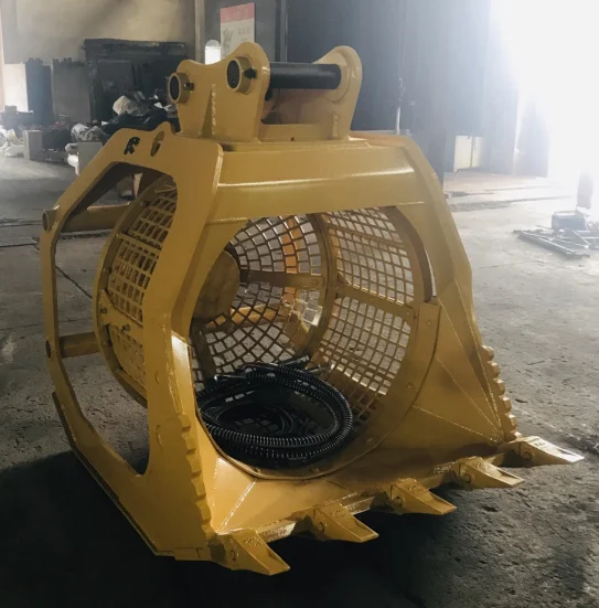 RSBM Excavator vibrating rotating sand screening bucket excavator