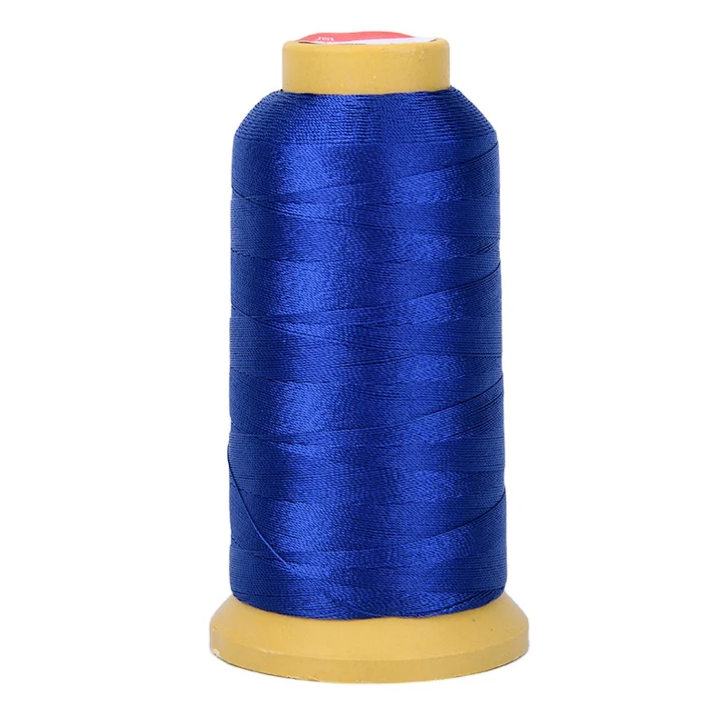 Wholesale High Tenacity  630D/3 100% High Tenacity Polyester Bonded Thread for Leather Shoes Sofa Bags