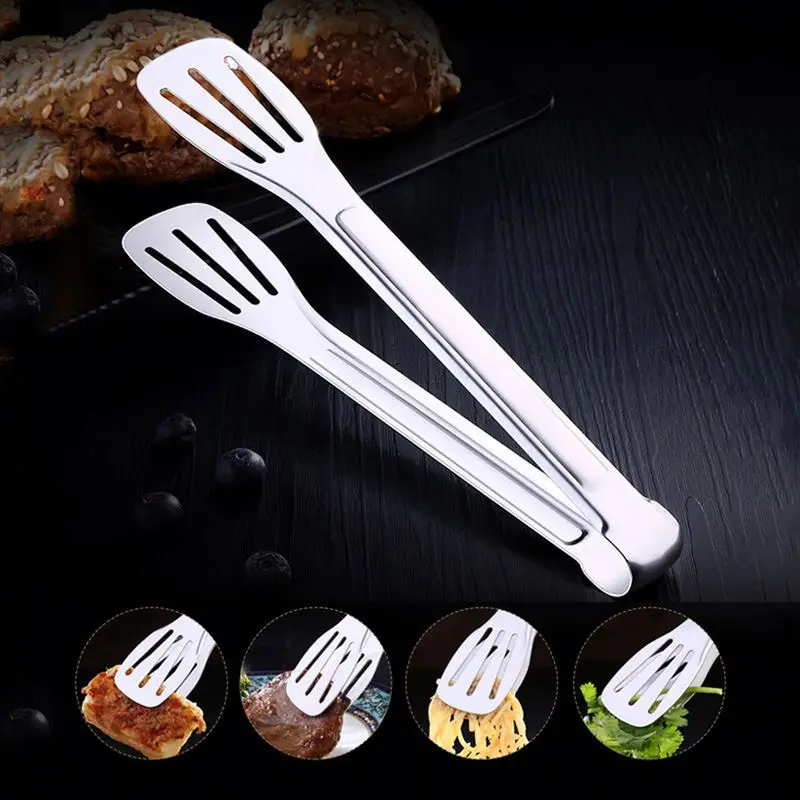 Kitchen Cooking Tools Serving Tongs Stainless Steel Food Tong