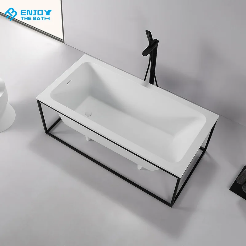 ETB various size stone bath solid surface bathtub