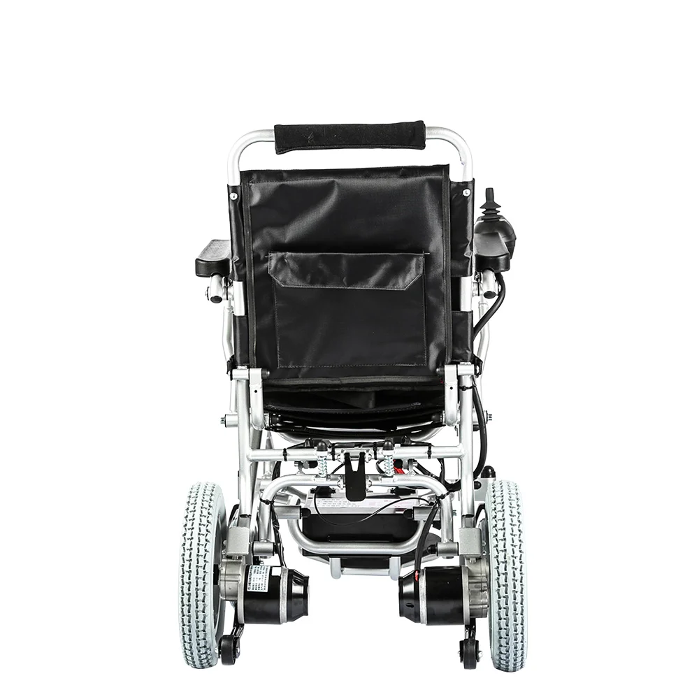 Safe Portable Long Driving Distance Power Remote Control Folding Electric Wheelchair